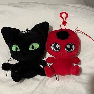 miraculous plagg and tiki keychains